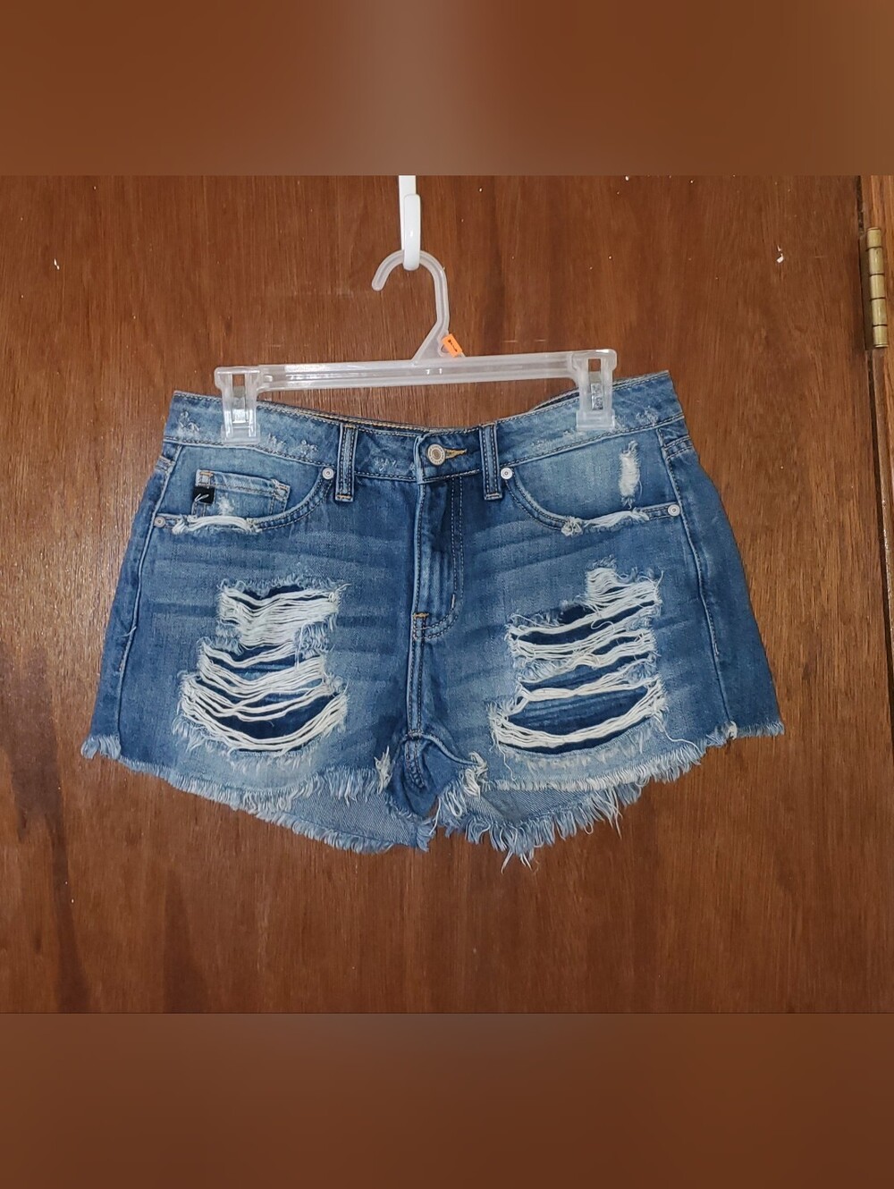 KanCan Giselle Mid Rise Boyfriend Denim Jean Shorts Sz 5 26